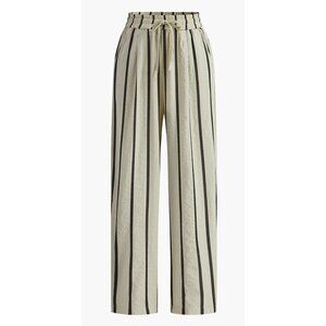 Commense Womens Striped Wide-Leg Pants S
